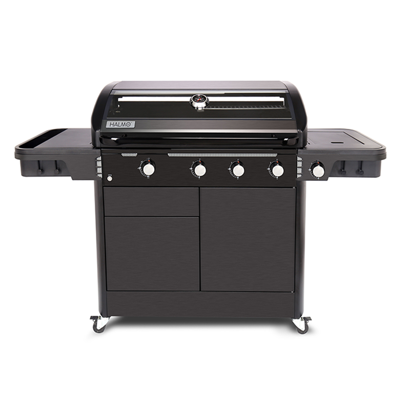 Halmo 4 Burner Premium Gas Grill With Side Burner