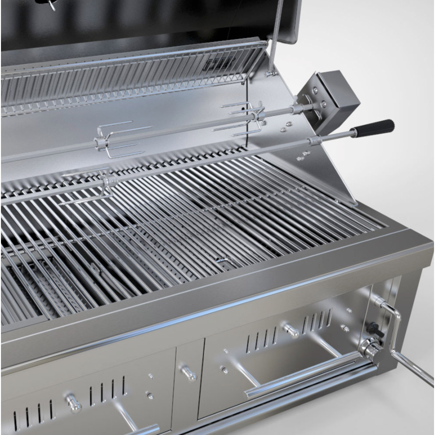 Sunstone 42″ Charcoal, Wood & Gas Hybrid Dual Zone Grill
