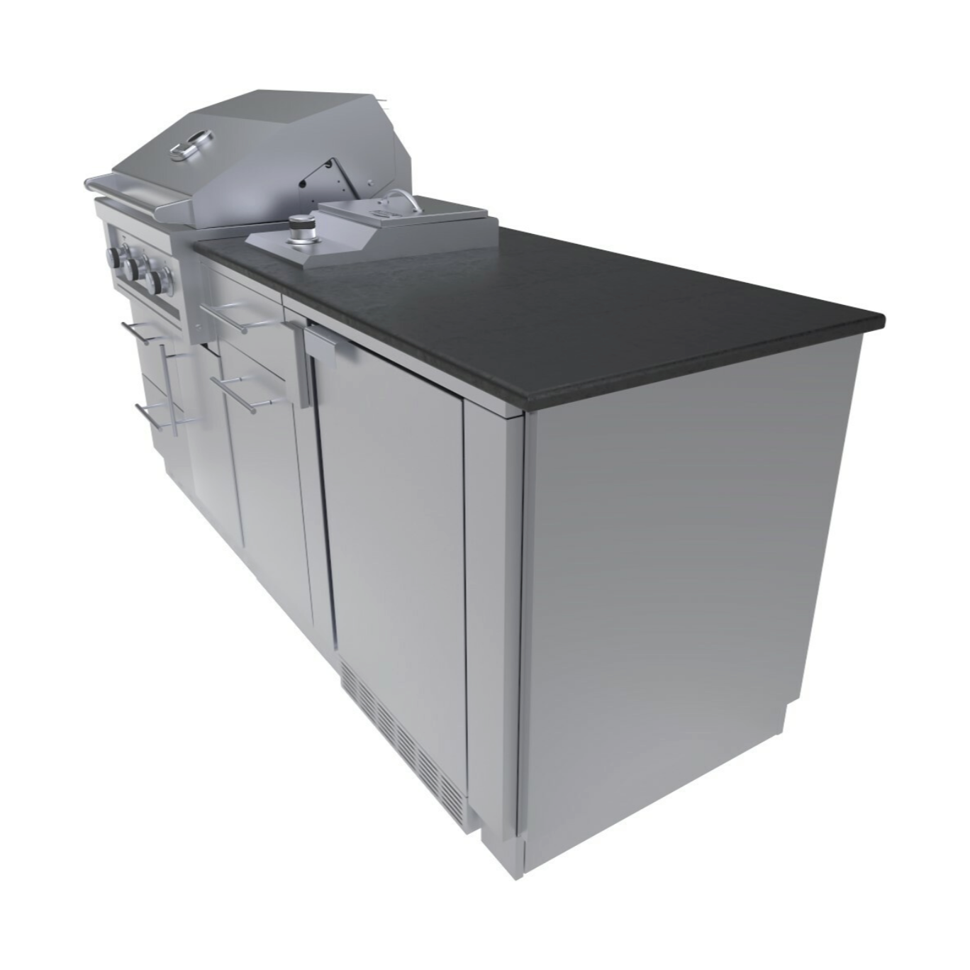 Sunstone 7 Foot outdoor package grilling station