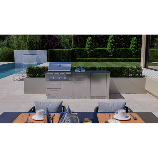 Sunstone 7 Foot outdoor package grilling station