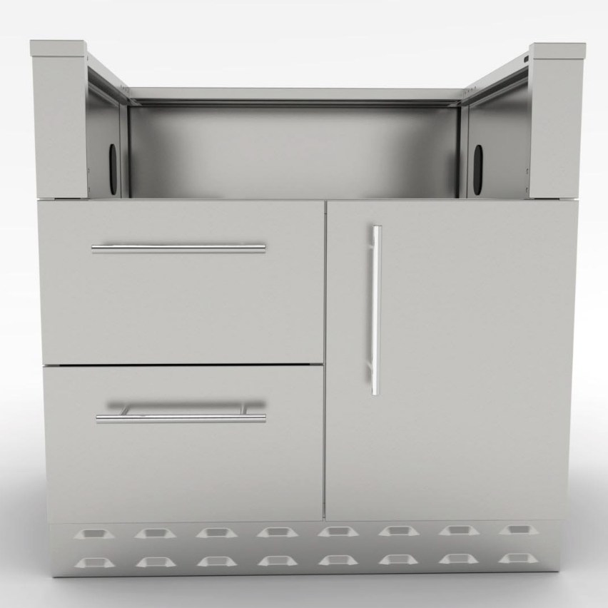 Sunstone Cabinet and 3 Burner Gas Grill