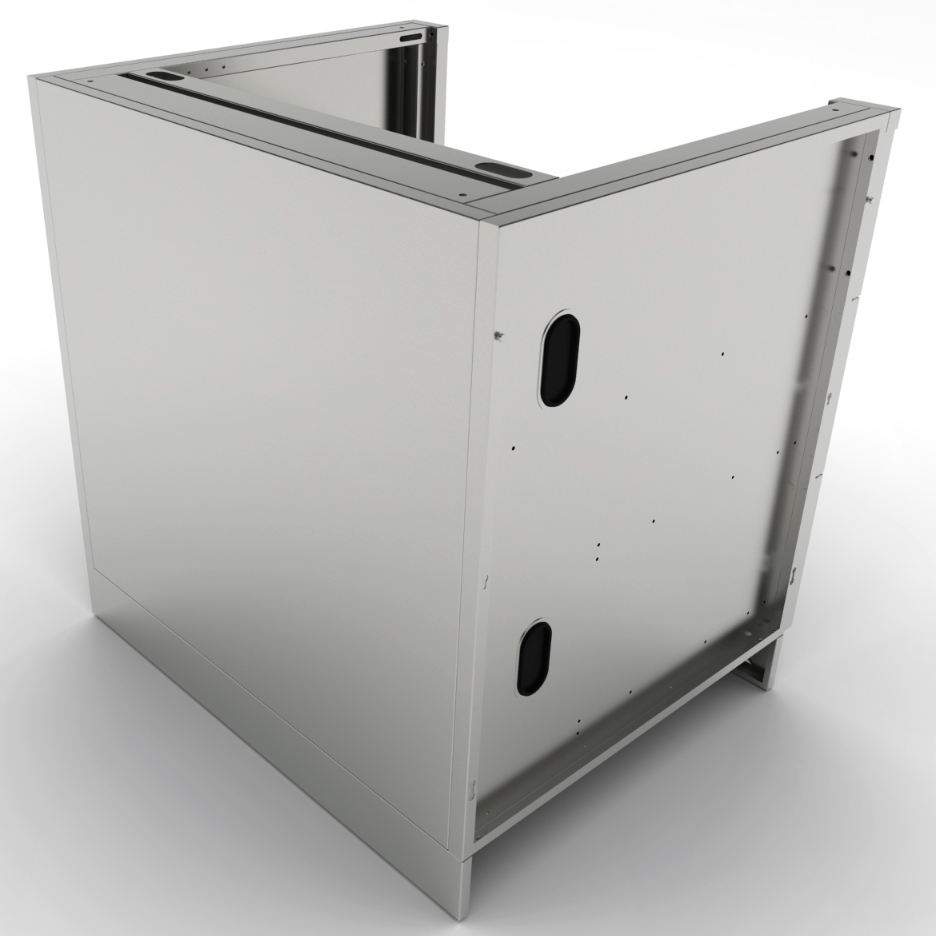 Sunstone Cabinet and 3 Burner Gas Grill