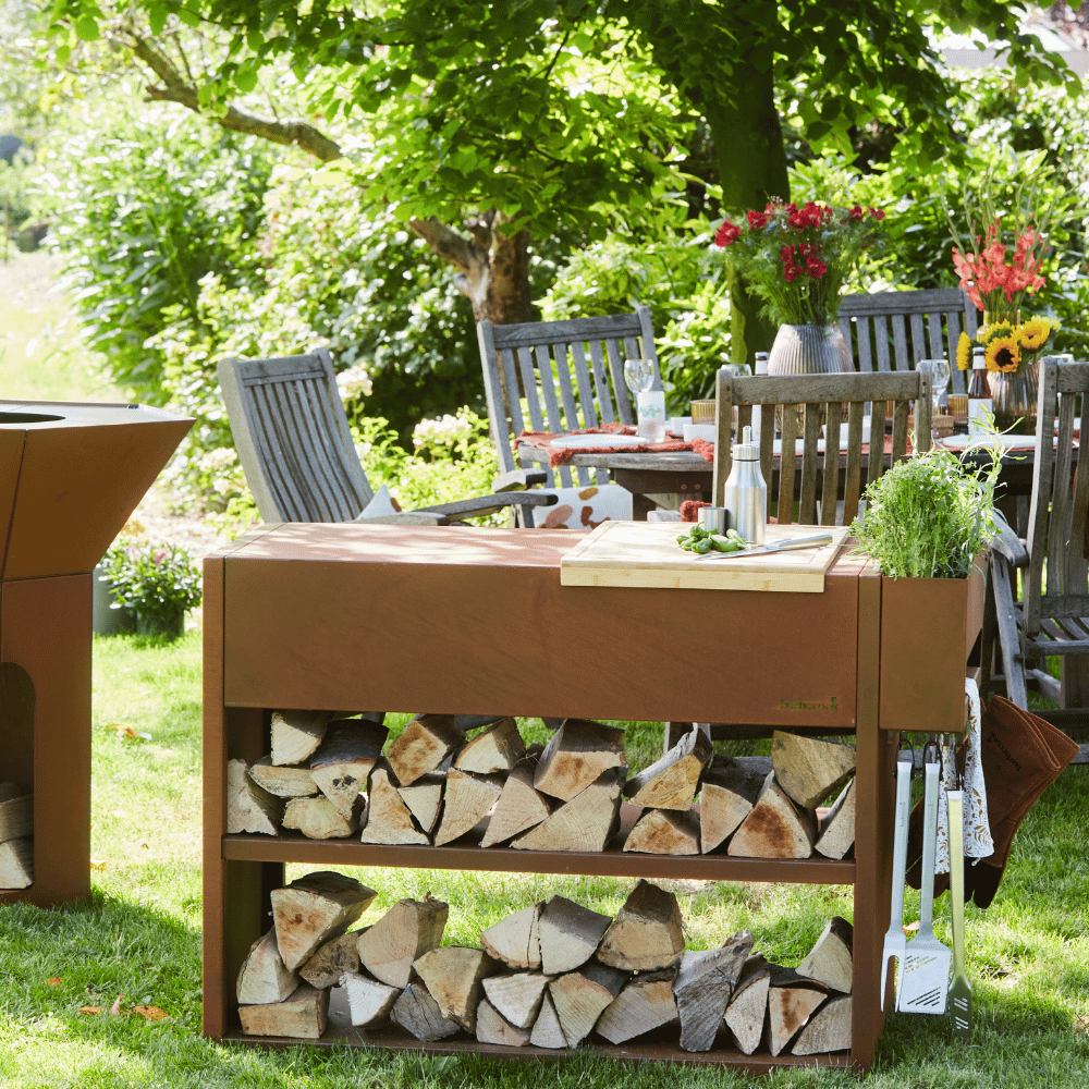 Barbecook Buddy Workstation Corten Steel