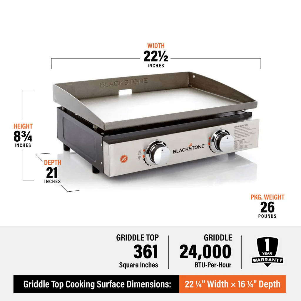 Blackstone Original 22" Tabletop Griddle without Hood