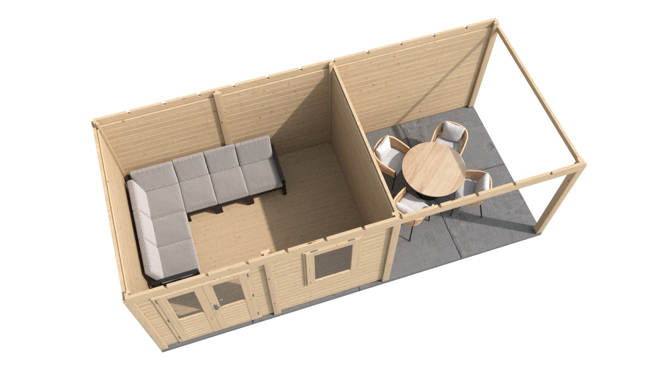 Lugarde Newport Summerhouse 688x300cm