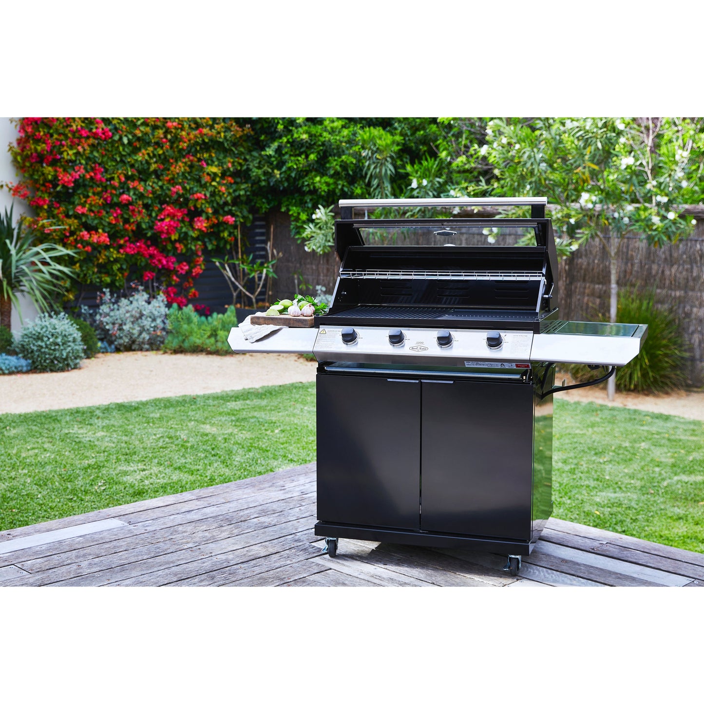 Beefeater 1200E Series 4 Burner BBQ Grill with Trolley & Burner