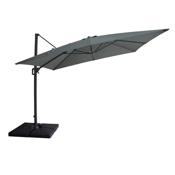 Maze Helios 3m x 3m Square Rotating Cantilever Parasol With Base