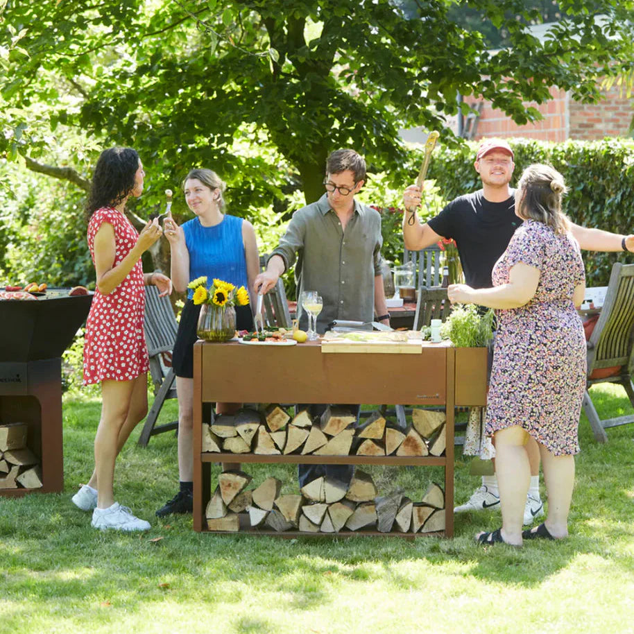 Barbecook Buddy Workstation Corten Steel