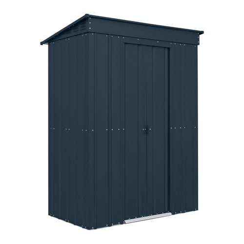 Globel Pent Metal Garden Shed - 5x3ft/ 6x3ft/ 6x4ft/ 8x4ft