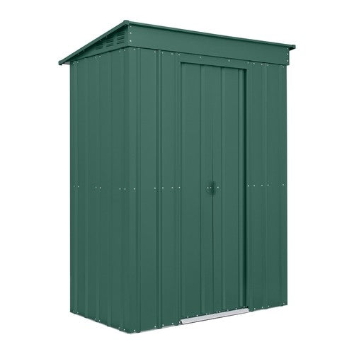 Globel Pent Metal Garden Shed - 5x3ft/ 6x3ft/ 6x4ft/ 8x4ft