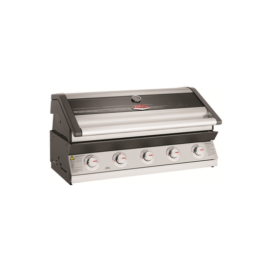 Beefeater 1600S series 5 burner built in gas bbq hood closed from side