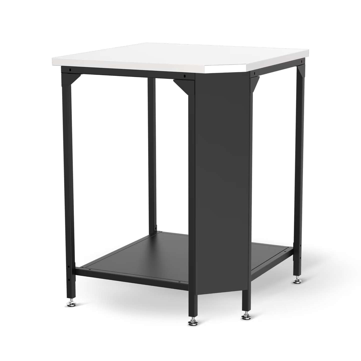 Cozze Corner Table – Modular Outdoor Kitchen Connector with Steel Top