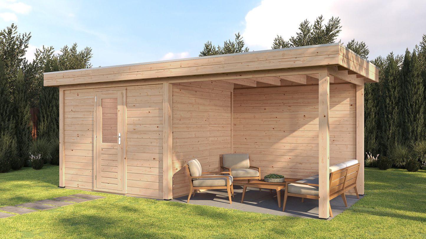 Lugarde Gloucester Summerhouse 600x250cm