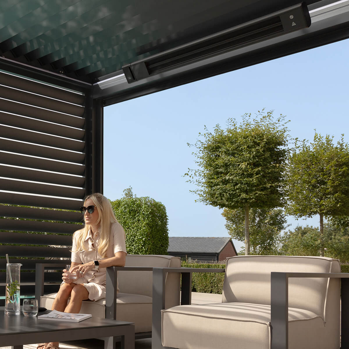 Mazer Eden Ceramic 2.4Kw Pergola Heater