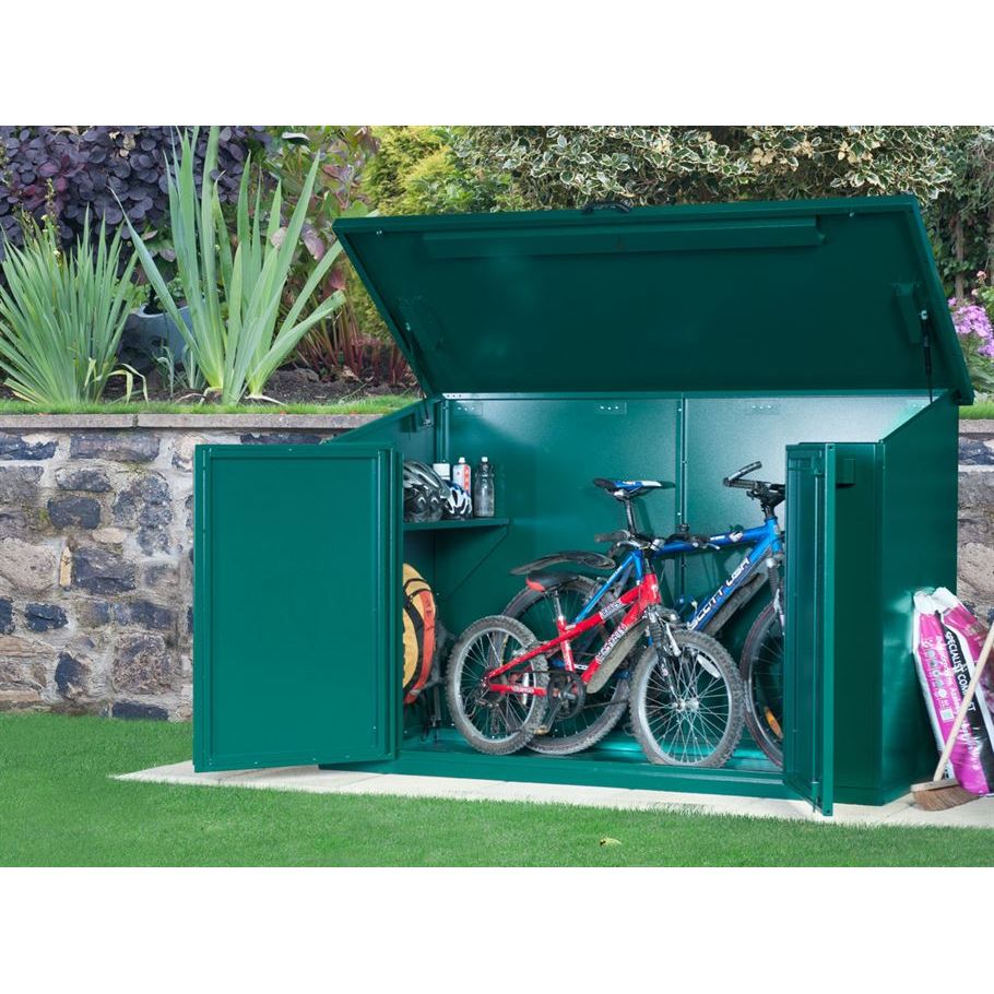 Asgard 7’ x 3’4” Metal Bike Shed x 4 (The Access)