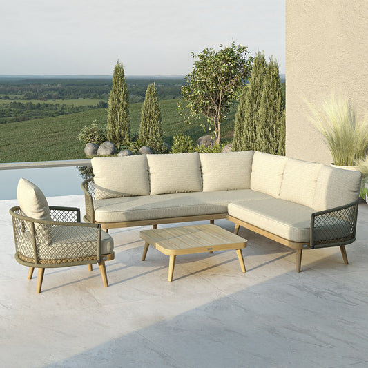 Maze -  Bali Corner Sofa Set & Lounge Chair