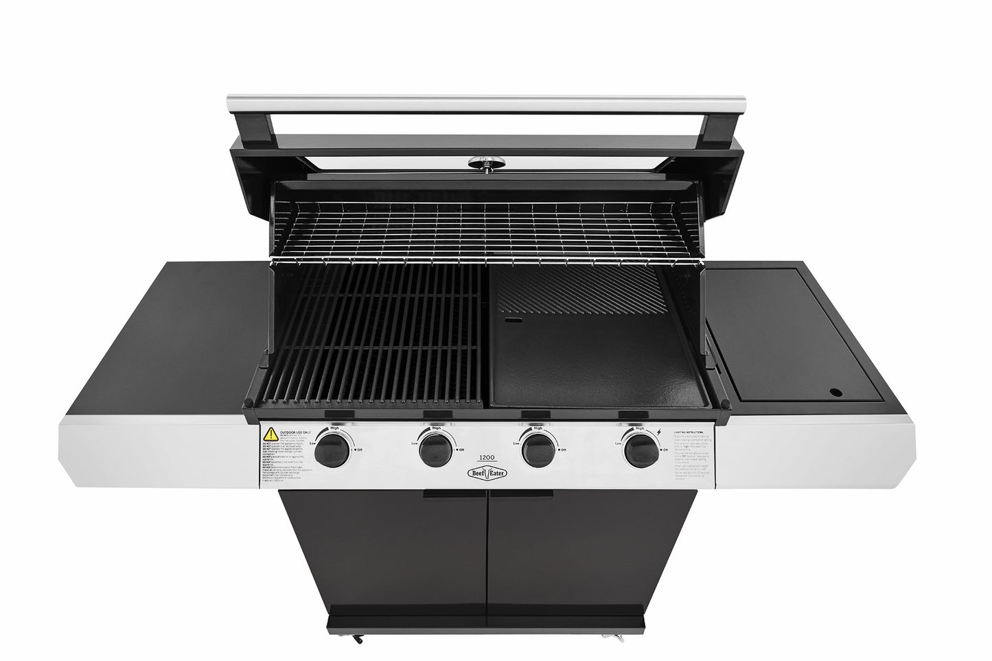 Beefeater 1200E Series 4 Burner Gas BBQ with Trolley and Side Burner