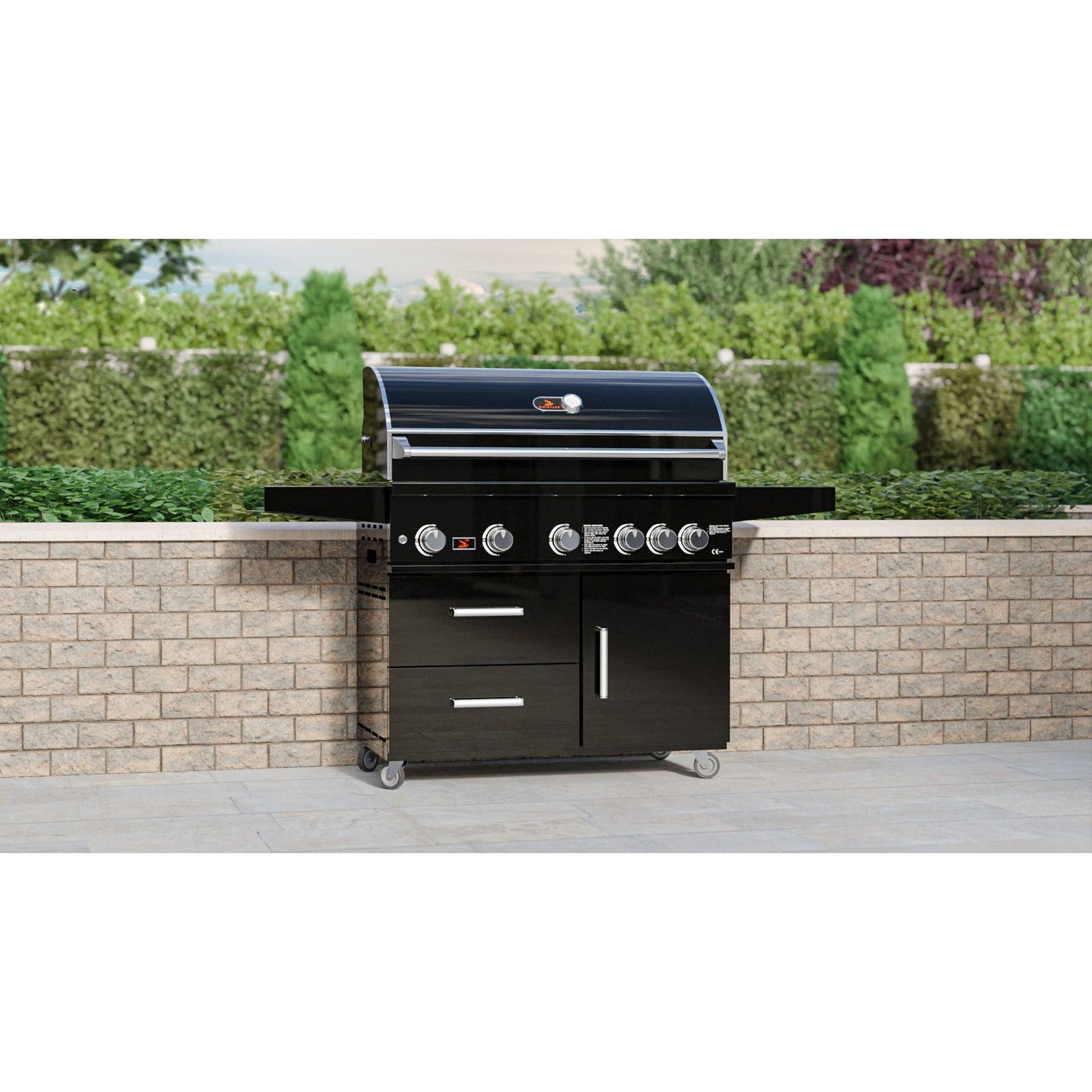 Whistler Grills Bibury 5 + Burner Gas BBQ | Rotisserie + Cover