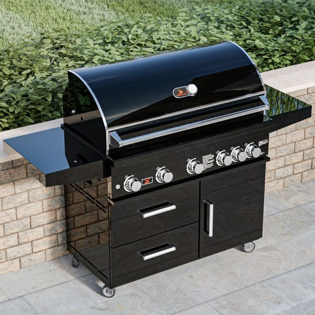 Whistler Grills Bibury 5 + Burner Gas BBQ | Rotisserie + Cover