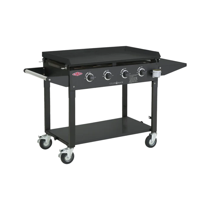 Clubman Series Mild Steel Black BBQ Grill - 4 burner