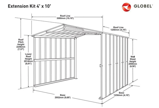 Lotus 4 Foot Extension Add-on