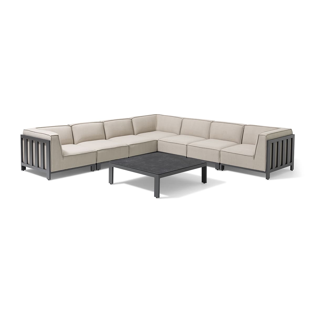 Ibiza Large Corner Sofa Set With Square Table + Free Cover