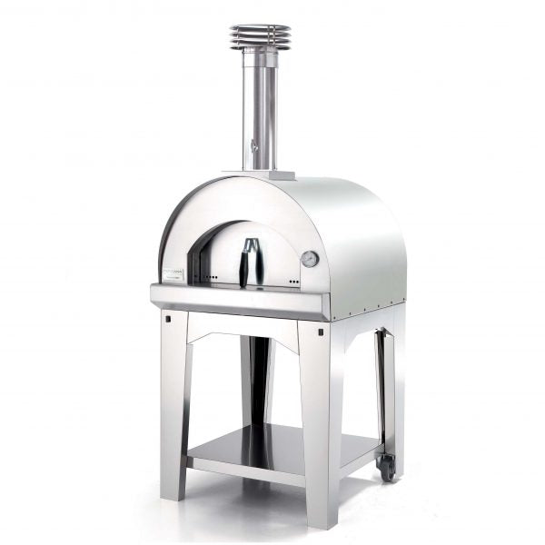 Fontana Mangiafuoco Anthracite Wood Pizza Oven Including Trolley