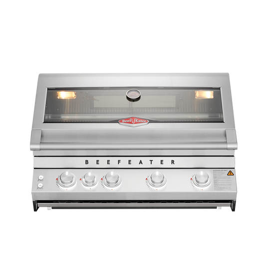 Beefeater premium 7000 series 4 burner built in gas bbq hood closed front