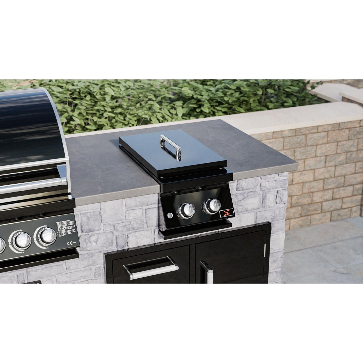 Whistler Grills Black Silk Burford Side Burner 3 / 4