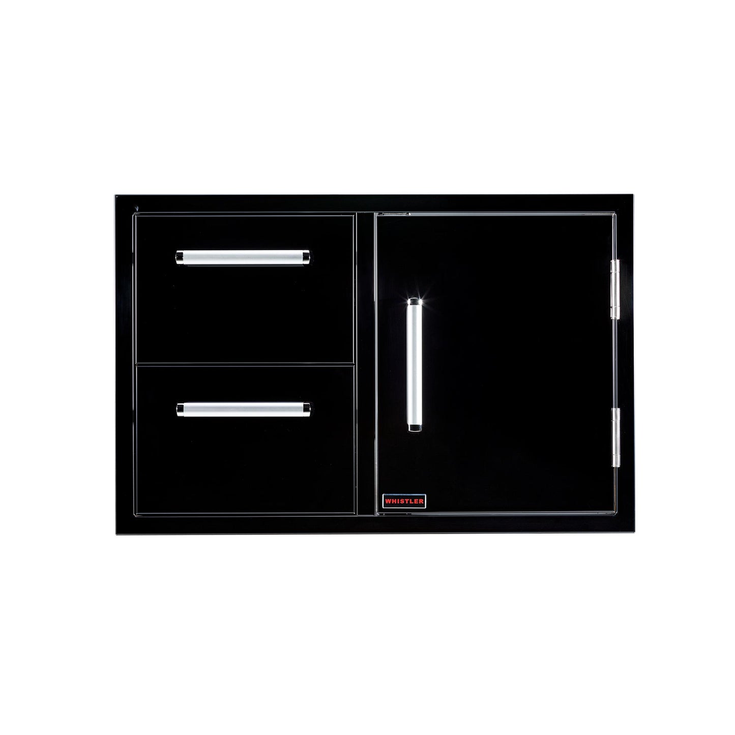 Whistler Grills Black Silk Burford Double Drawers Single Door