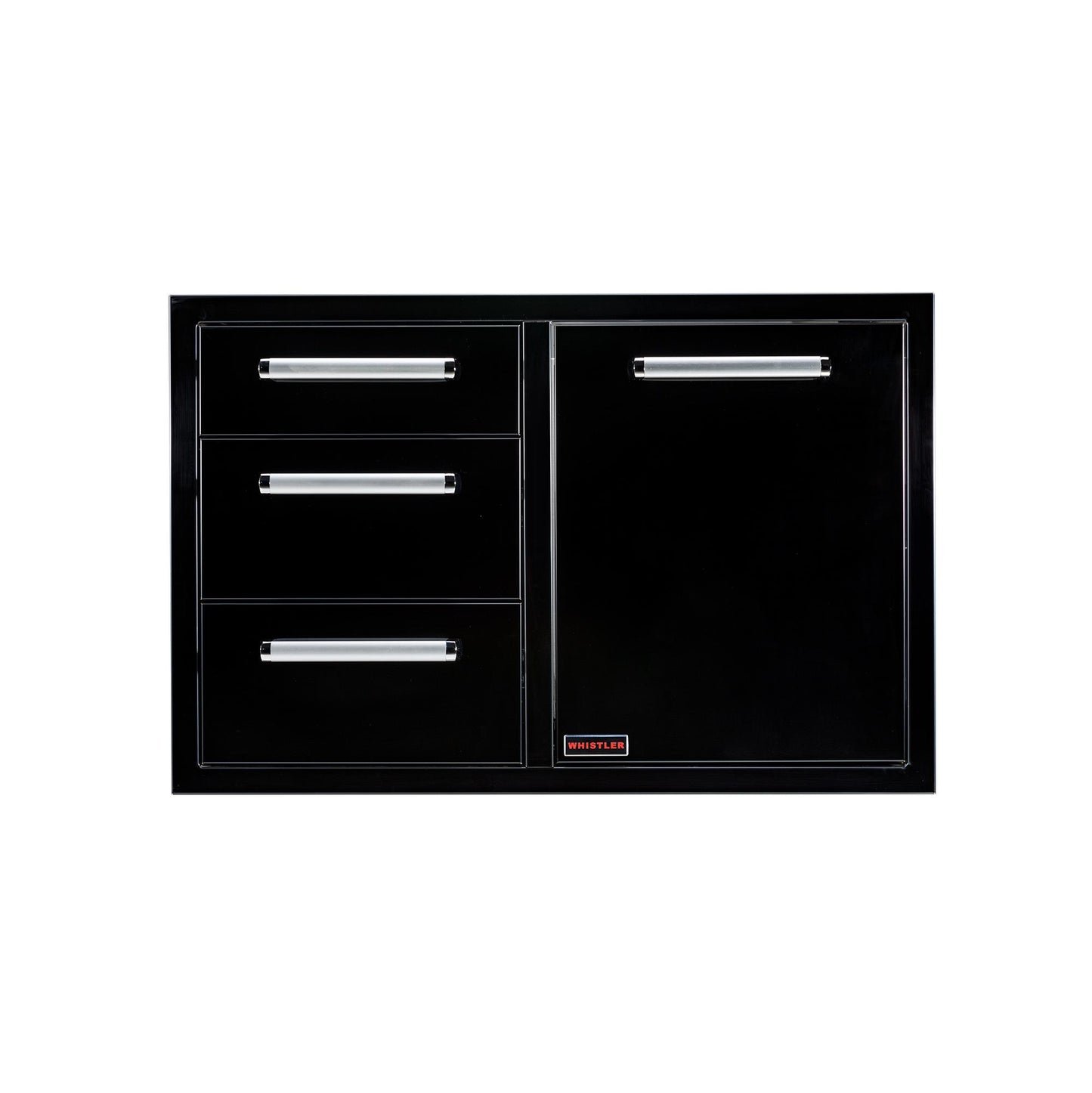 Whistler Grills Black Silk Burford Triple Drawer Bin