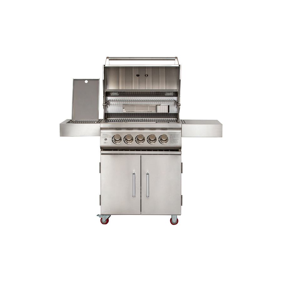 Whistler Grills Bibury 3 + Side Burner Gas BBQ | Rotisserie + Cover