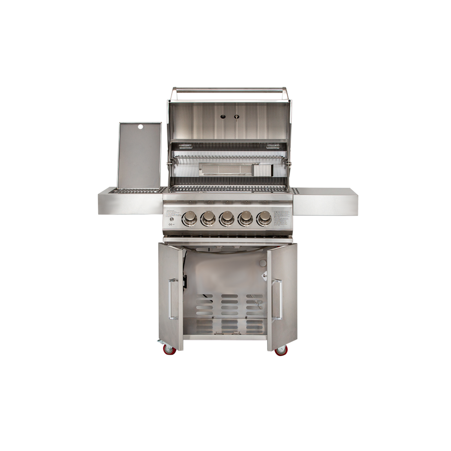 Whistler Grills Bibury 3 + Side Burner Gas BBQ | Rotisserie + Cover