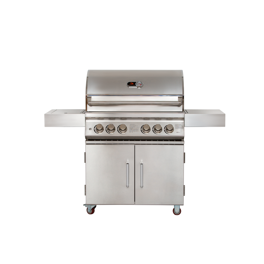 Whistler Grills Bibury 4 + Side Burner Gas BBQ | Rotisserie + Cover