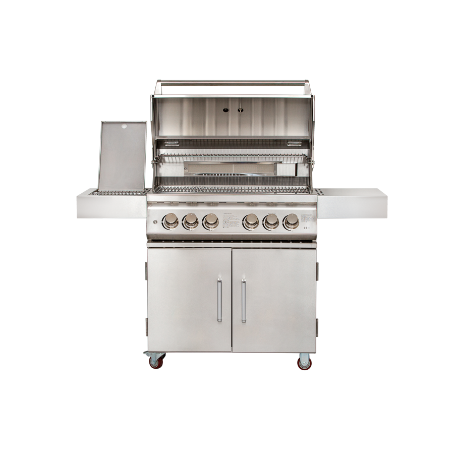 Whistler Grills Bibury 4 + Side Burner Gas BBQ | Rotisserie + Cover