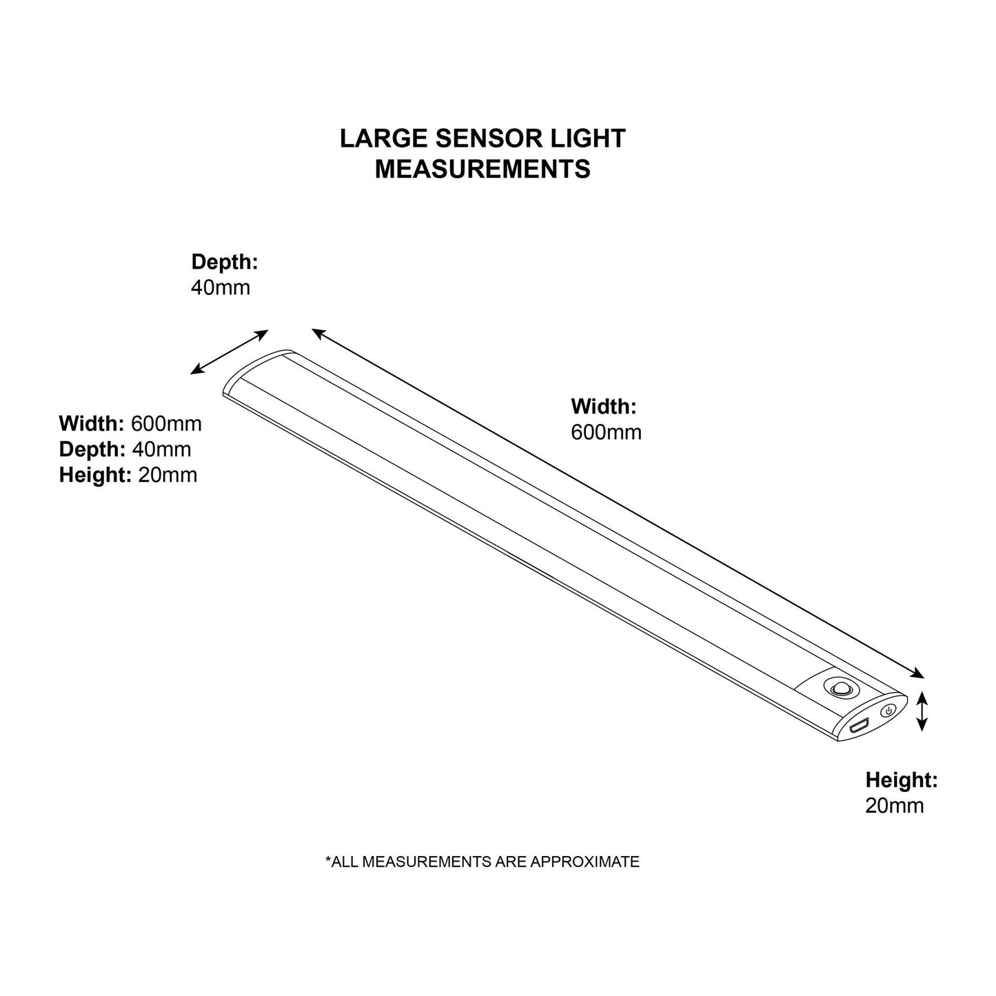 Asgard LED Sensor Light - Large