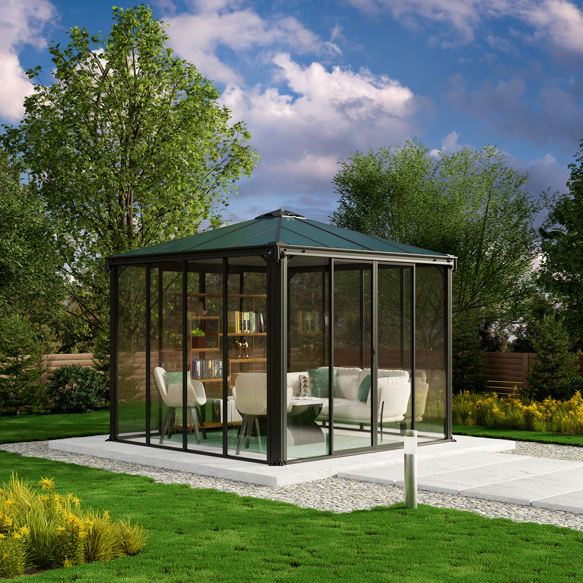 Canopia Canopia Ledro Enclosed Gazebo– Prime Outdoor Store