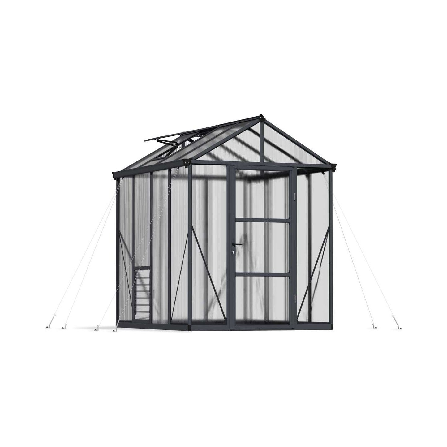 Canopia Glory Greenhouse - Grey Aluminium Frame & Multiwall Polycarbonate Panels