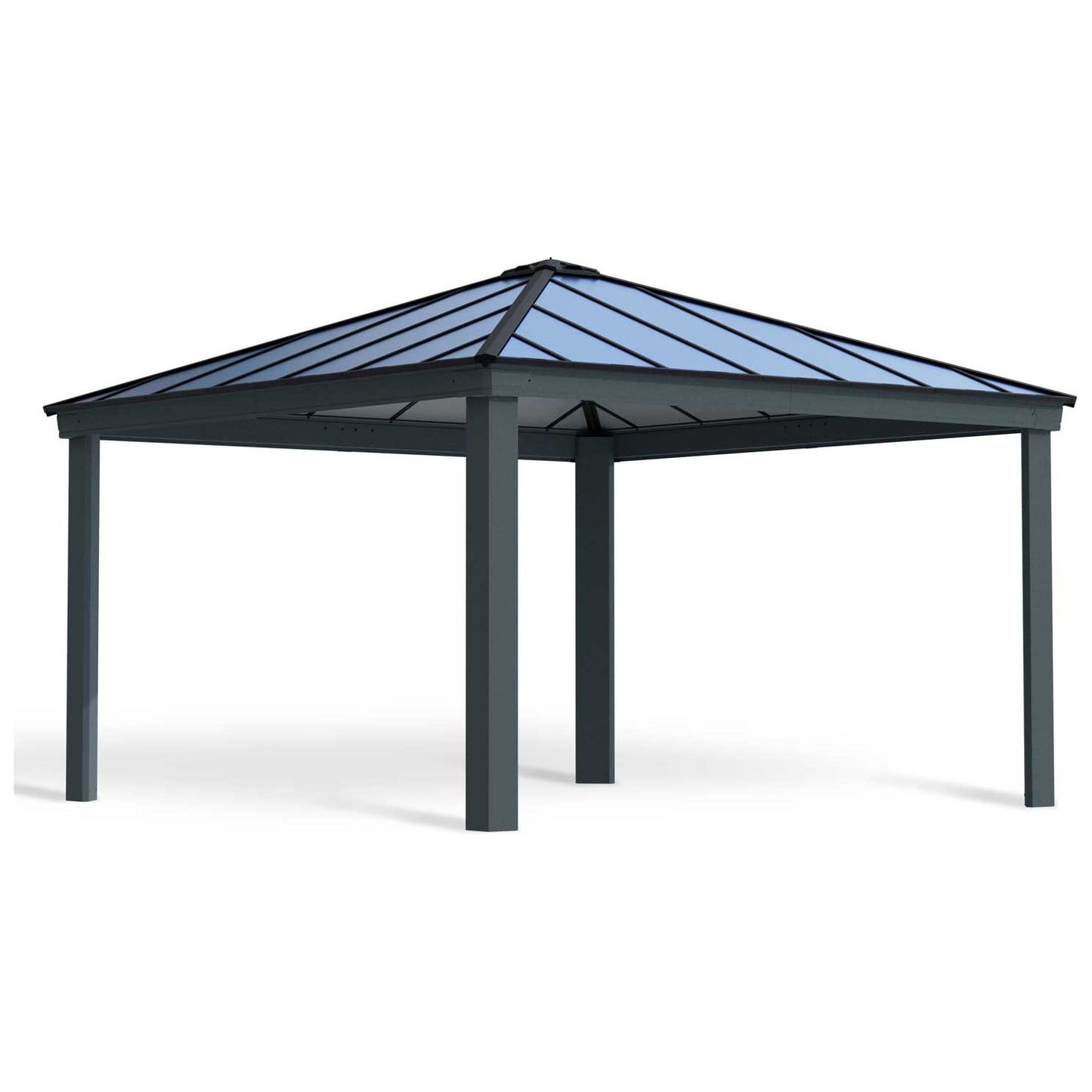 Canopia Grey Aluminium Dallas Garden Gazebo (6 Size Available)