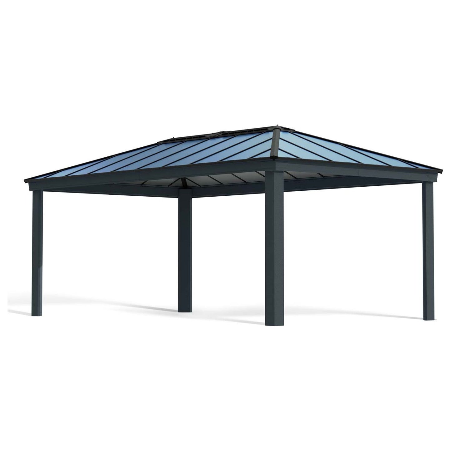 Canopia Grey Aluminium Dallas Garden Gazebo (6 Size Available)