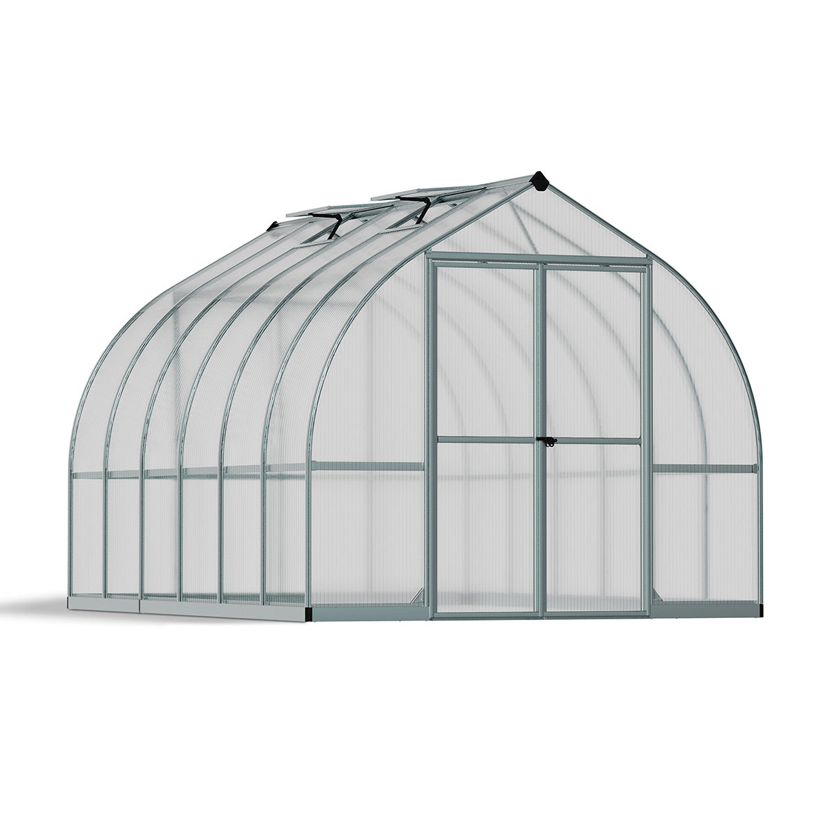 Canopia Bella Greenhouse - Silver Aluminium Frame & Twinwall Polycarbonate Panels
