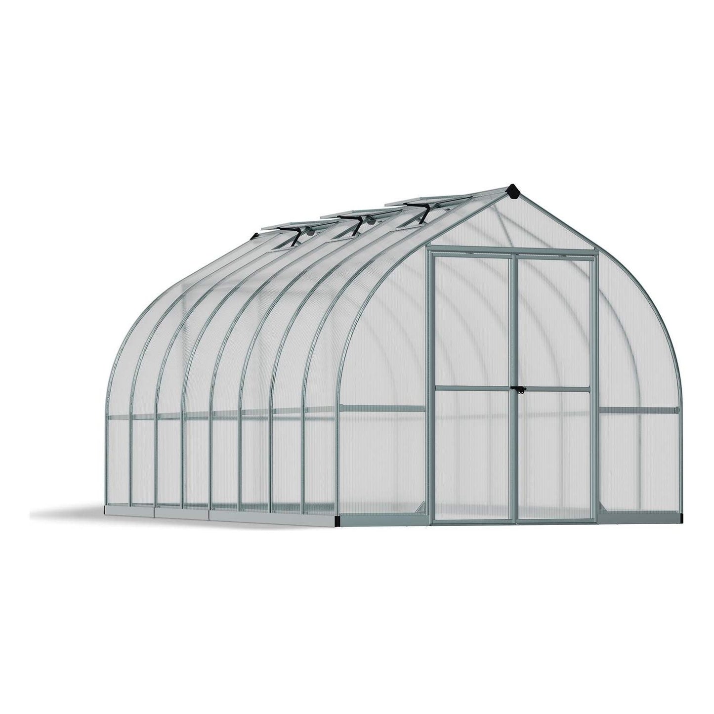 Canopia Bella Greenhouse - Silver Aluminium Frame & Twinwall Polycarbonate Panels