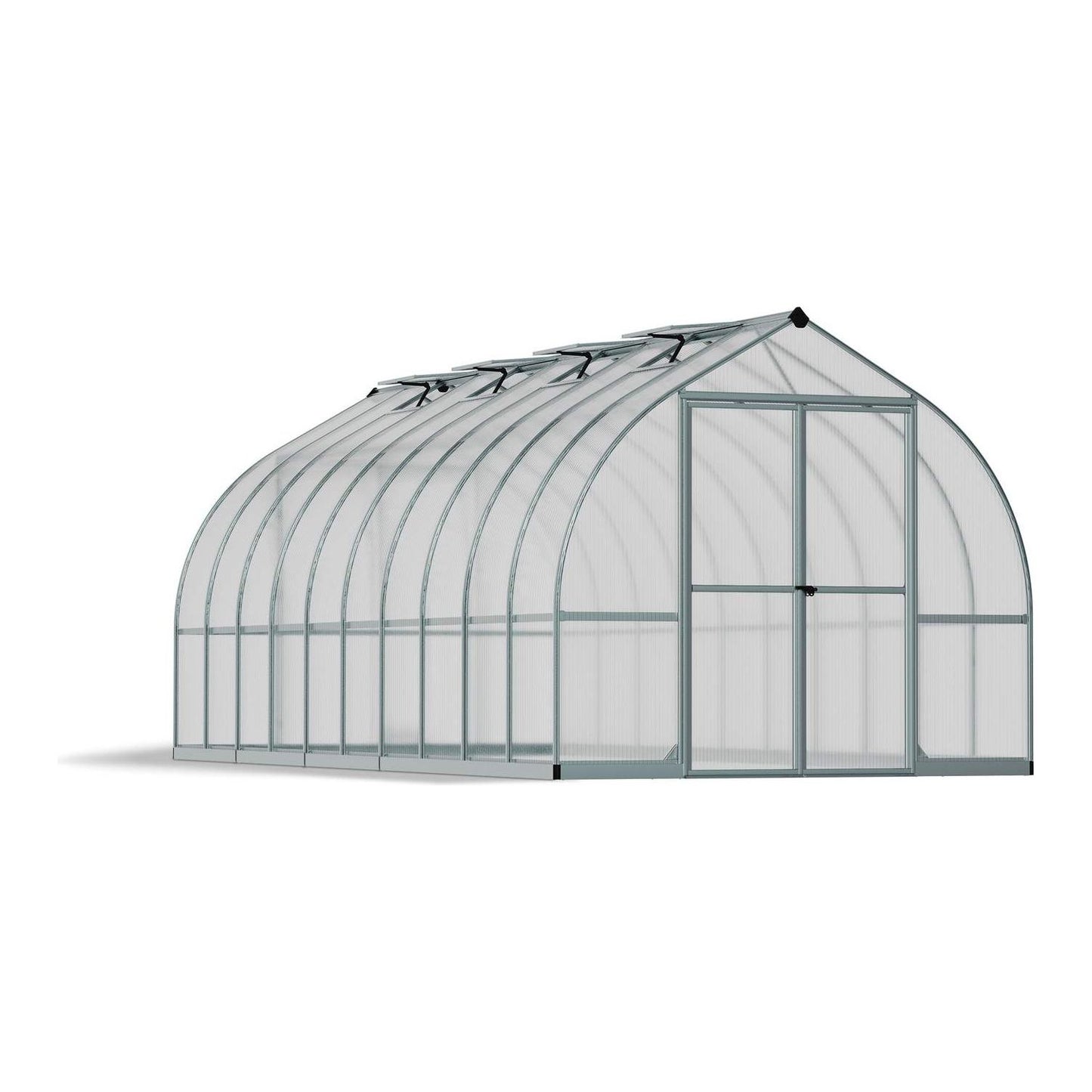 Canopia Bella Greenhouse - Silver Aluminium Frame & Twinwall Polycarbonate Panels
