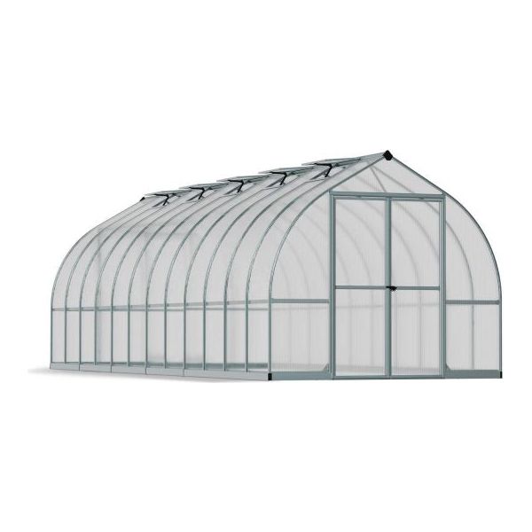Canopia Bella Greenhouse - Silver Aluminium Frame & Twinwall Polycarbonate Panels