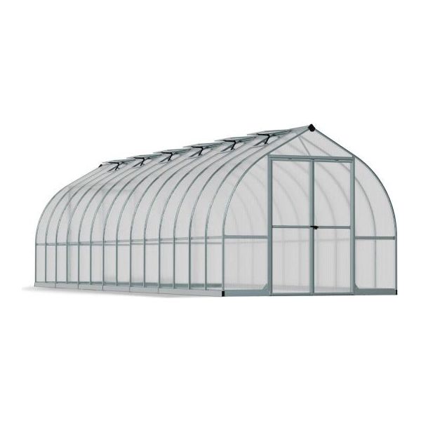 Canopia Bella Greenhouse - Silver Aluminium Frame & Twinwall Polycarbonate Panels