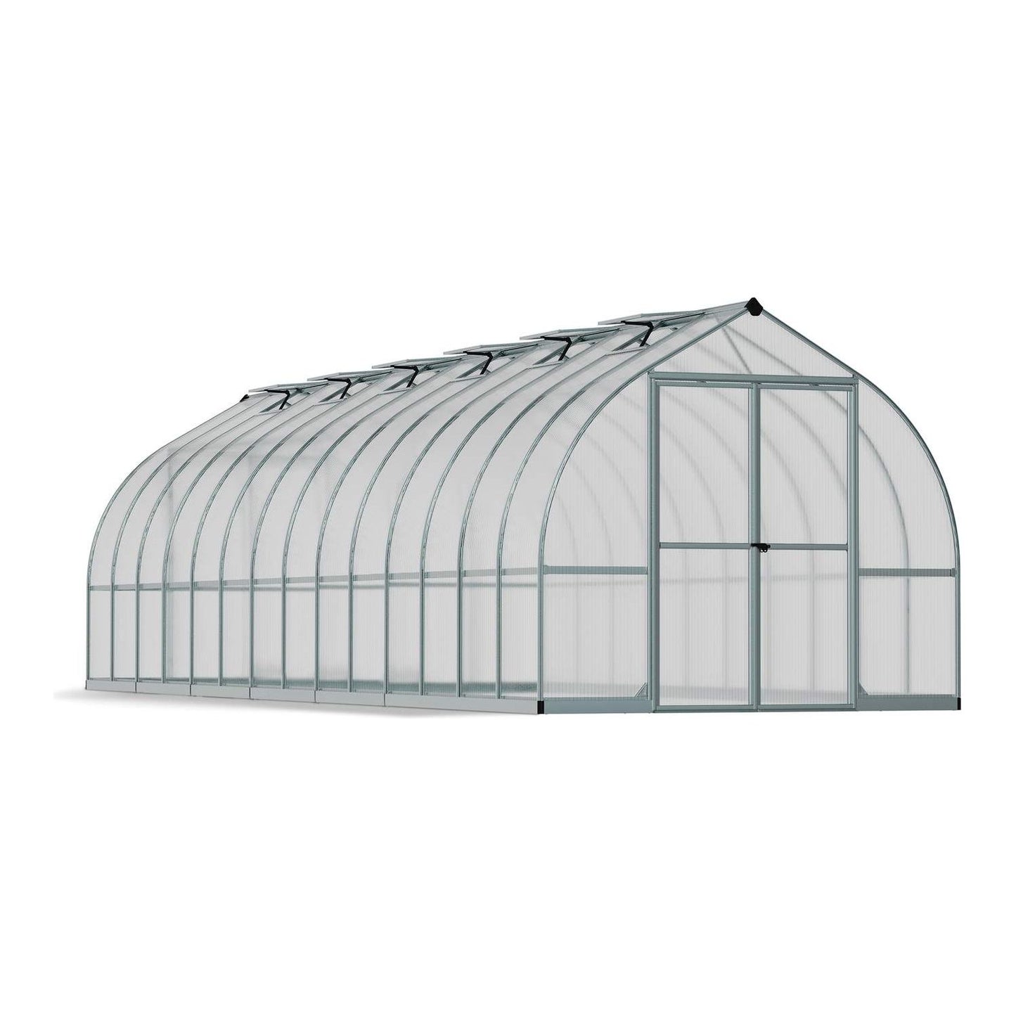 Canopia Bella Greenhouse - Silver Aluminium Frame & Twinwall Polycarbonate Panels