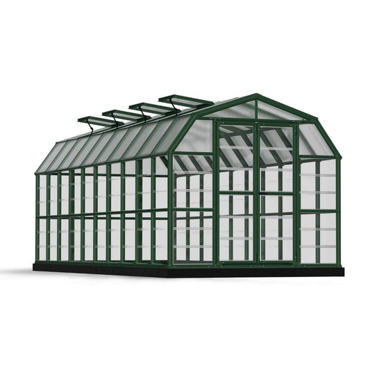 Canopia Grand Gardener Greenhouse - Green Aluminium Frame & Hybrid Polycarbonate Panels