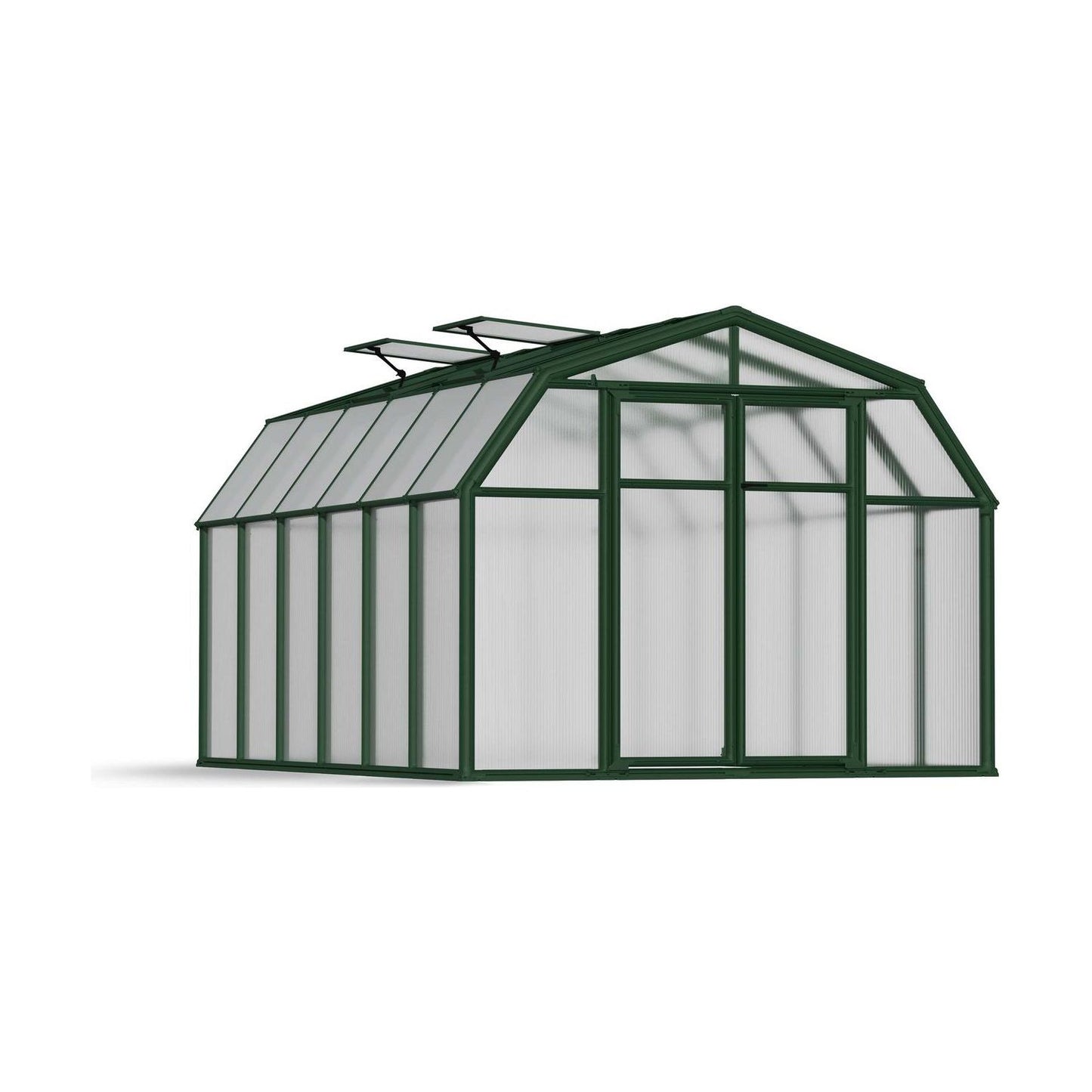 Canopia Hobby Gardener Greenhouse - Green Aluminium Frame & Twinwall Polycarbonate Panels