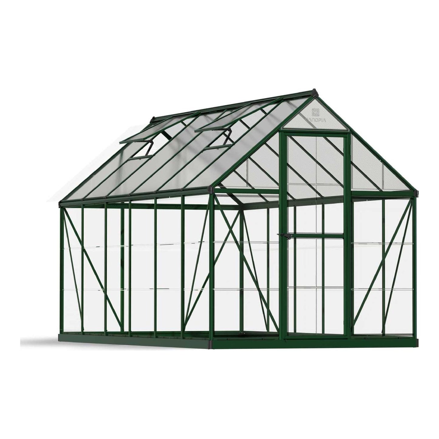 Canopia Hybrid Greenhouse - Aluminium Frame & Polycarbonate Panels