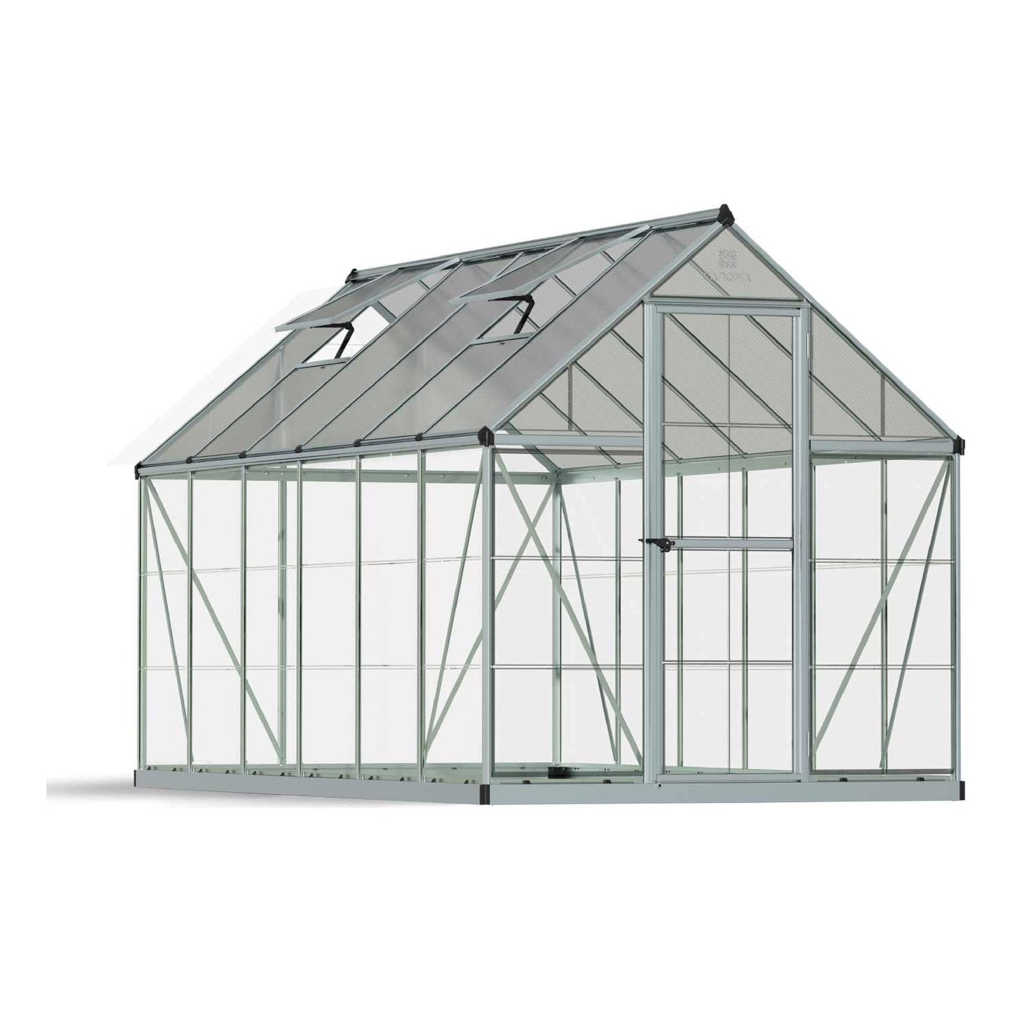 Canopia Hybrid Greenhouse - Aluminium Frame & Polycarbonate Panels